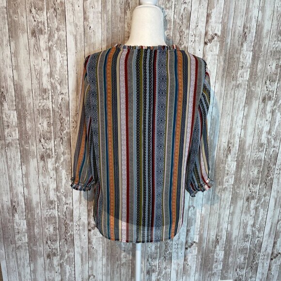 Christopher & Banks 3.4 Sleeve Blouse size Med Petite - Picture 4 of 5